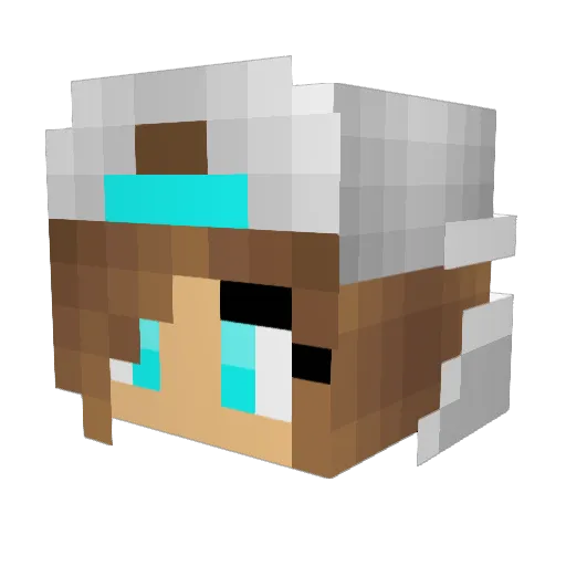 anni4 Minecraft avatar head, 3D render