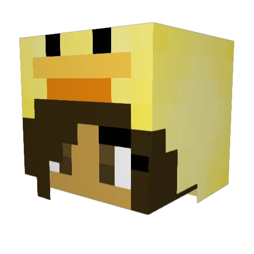 anniboo324 Minecraft avatar head, 3D render
