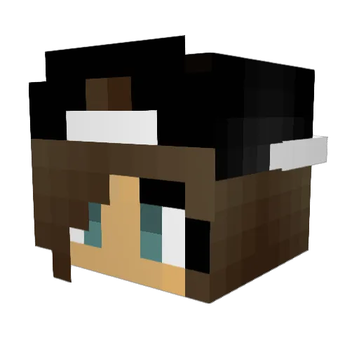annickdam13 Minecraft avatar head, 3D render