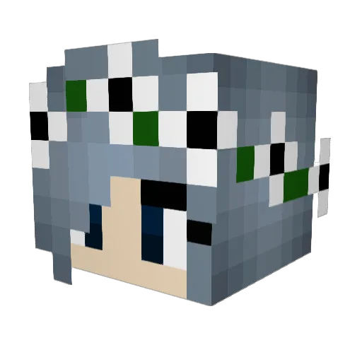annie062019 Minecraft avatar head, 3D render