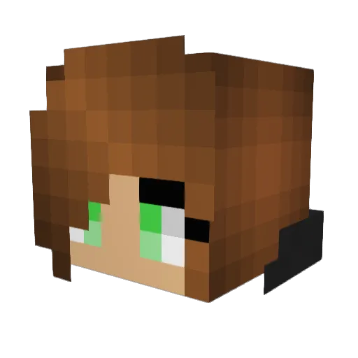 annie107 Minecraft avatar head, 3D render