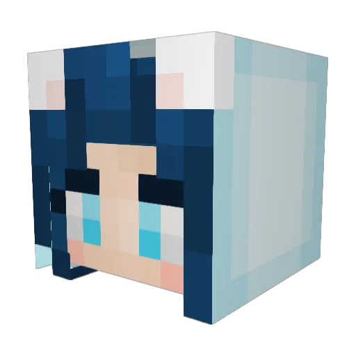 anniebear02 Minecraft avatar head, 3D render