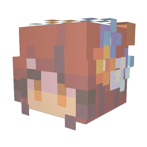 anniebug123 Minecraft avatar head, 3D render