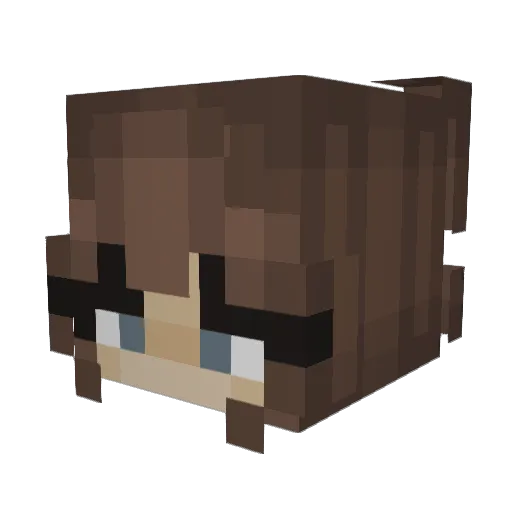 annielinh Minecraft avatar head, 3D render
