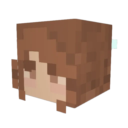 annita118 Minecraft avatar head, 3D render