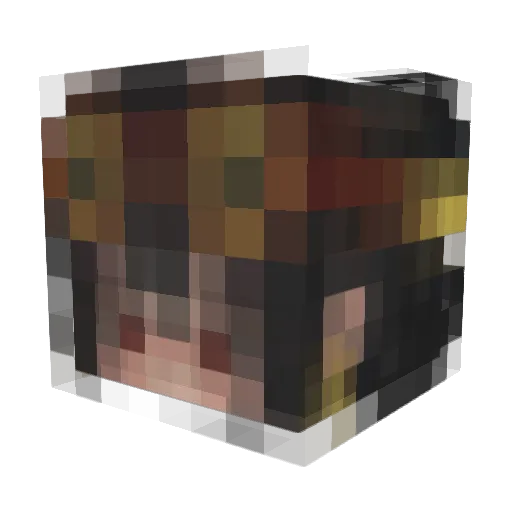annixxa4 Minecraft avatar head, 3D render