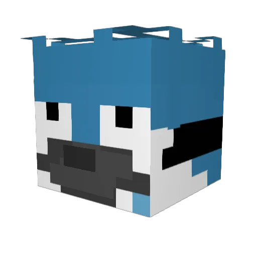 annizsw Minecraft avatar head, 3D render