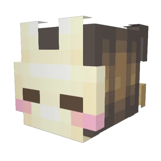 annnax Minecraft avatar head, 3D render