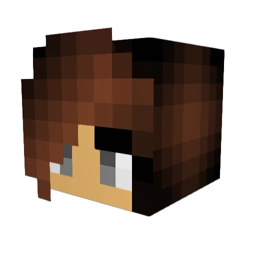 annoiatoa Minecraft avatar head, 3D render