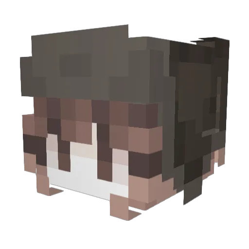 annoiatoh Minecraft avatar head, 3D render