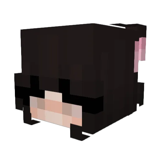 annoiatq Minecraft avatar head, 3D render