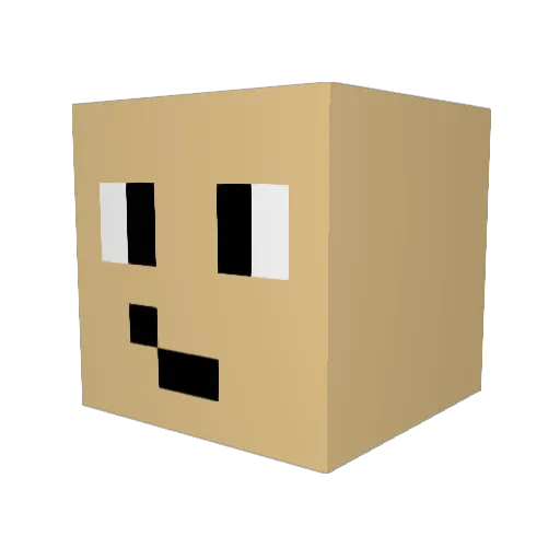 annoukvo Minecraft avatar head, 3D render