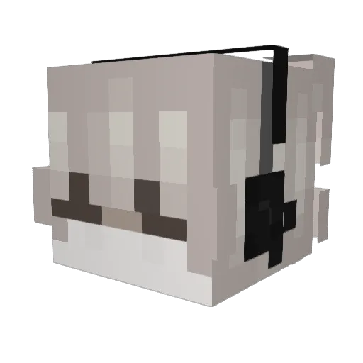 annpqwf_ Minecraft avatar head, 3D render