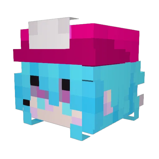 annroxy Minecraft avatar head, 3D render
