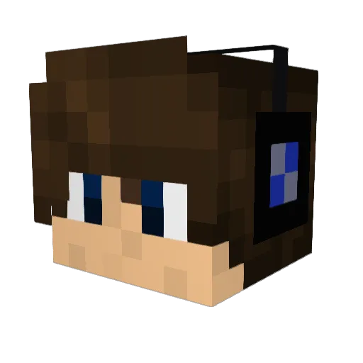 anoccomir Minecraft avatar head, 3D render