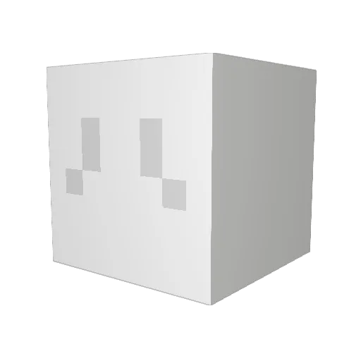 anomenecrysus Minecraft avatar head, 3D render