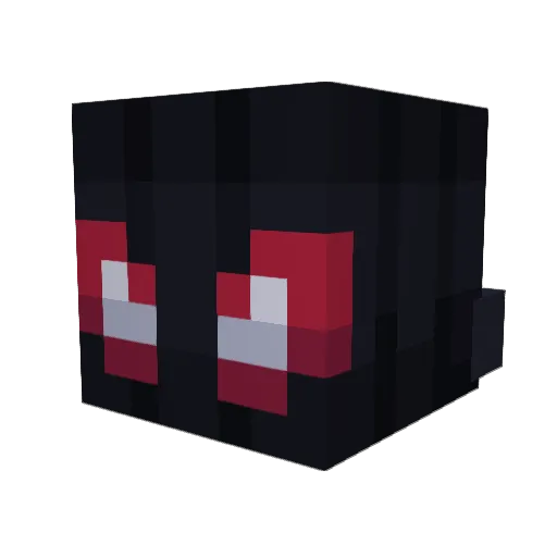 anommm Minecraft avatar head, 3D render