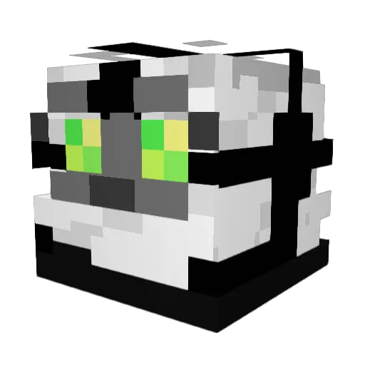 anon_o1 Minecraft avatar head, 3D render