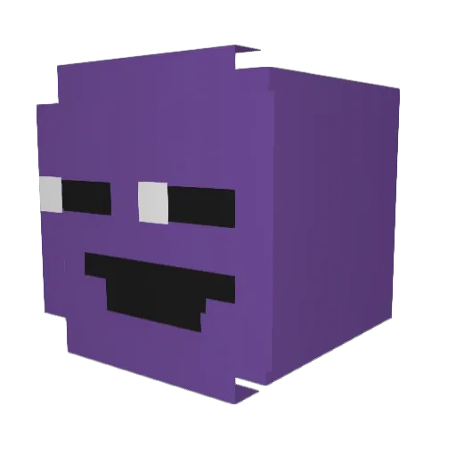 anondoll Minecraft avatar head, 3D render