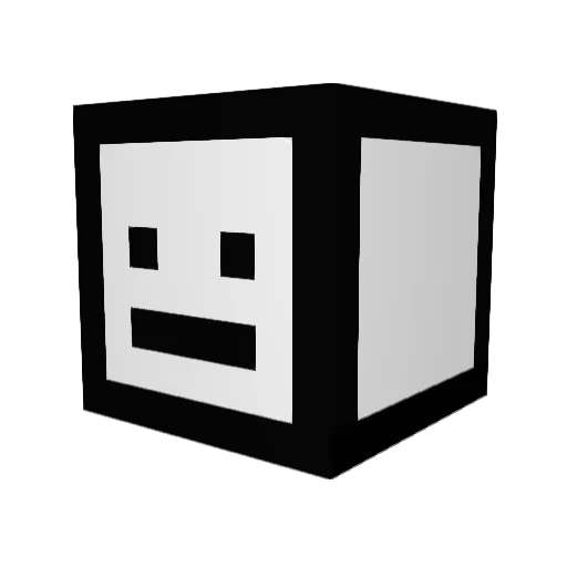 anonim0use Minecraft avatar head, 3D render