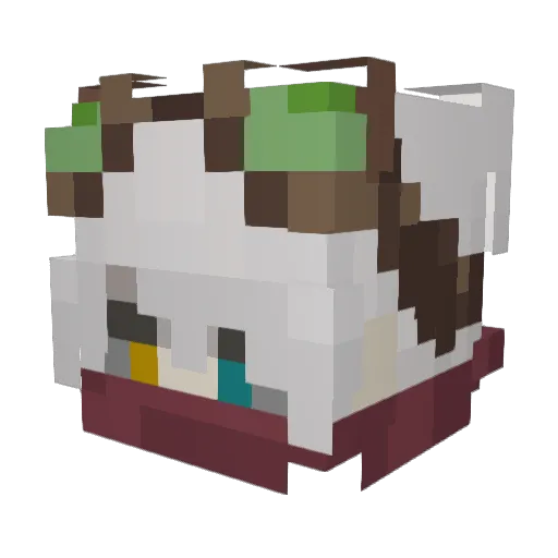 anonimek123 Minecraft avatar head, 3D render