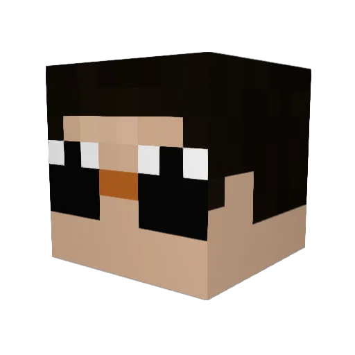 anonimus222 Minecraft avatar head, 3D render