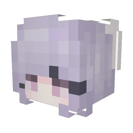 anooooo Minecraft avatar head, 3D render