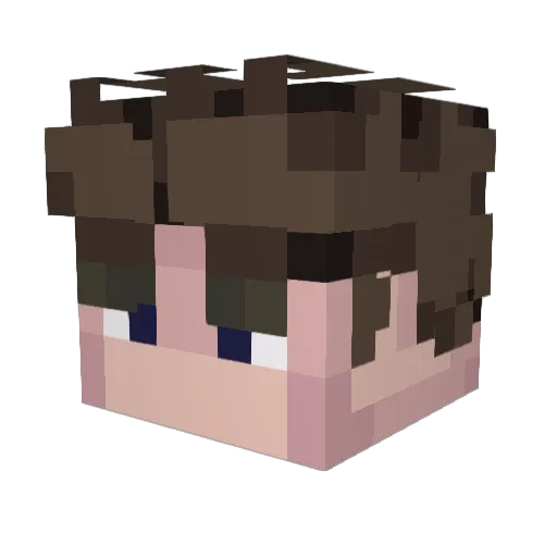 anorwend Minecraft avatar head, 3D render