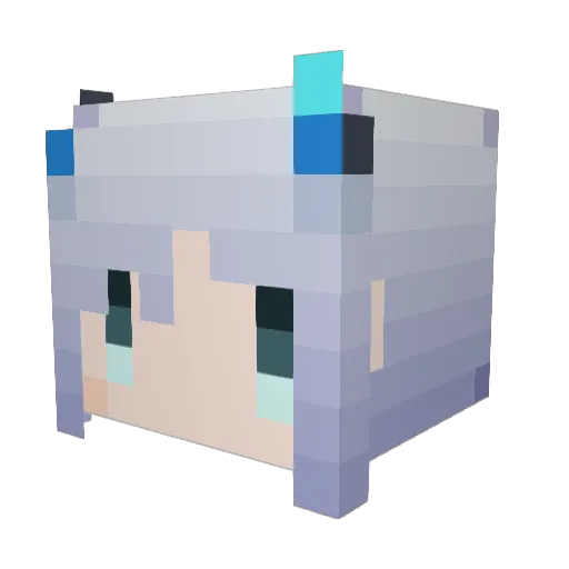 anos55 Minecraft avatar head, 3D render