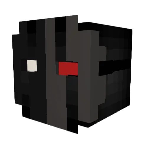 anosou Minecraft avatar head, 3D render