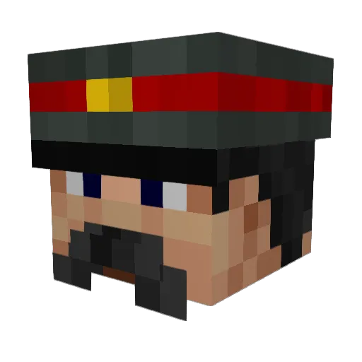 anotherserb Minecraft avatar head, 3D render