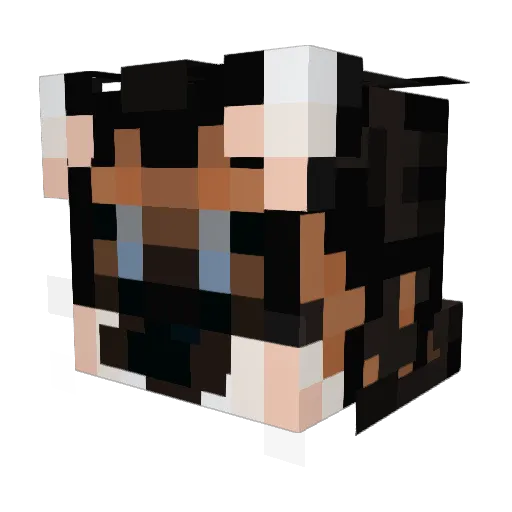 anotheru Minecraft avatar head, 3D render