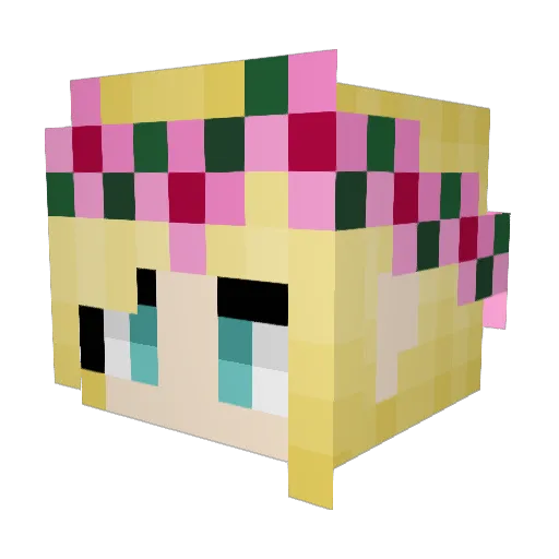 anouk321 Minecraft avatar head, 3D render