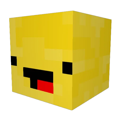 anovastar Minecraft avatar head, 3D render