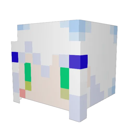 anpan874 Minecraft avatar head, 3D render