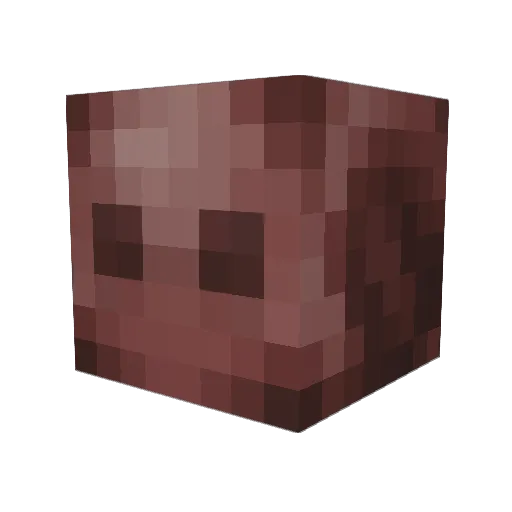anparax Minecraft avatar head, 3D render