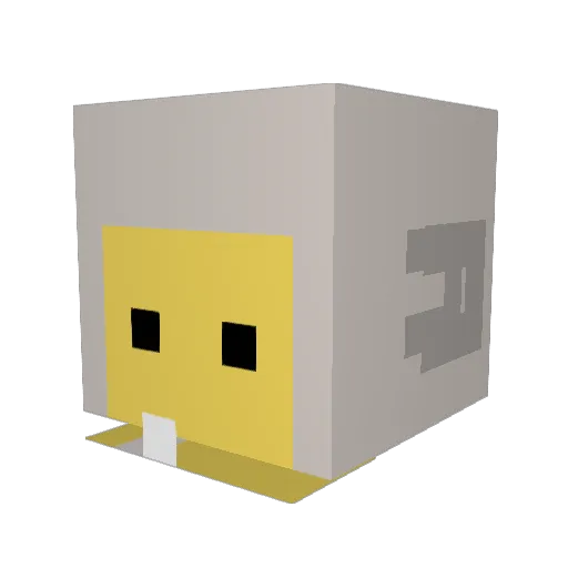 anpinko Minecraft avatar head, 3D render
