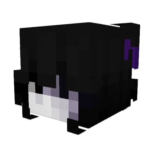 anqzhell Minecraft avatar head, 3D render