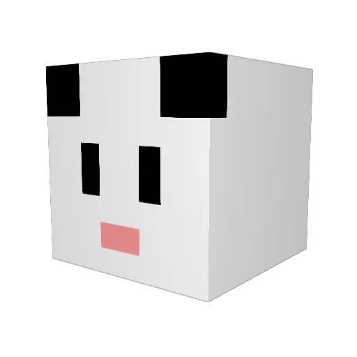 anripan Minecraft avatar head, 3D render