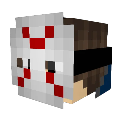 ans773 Minecraft avatar head, 3D render