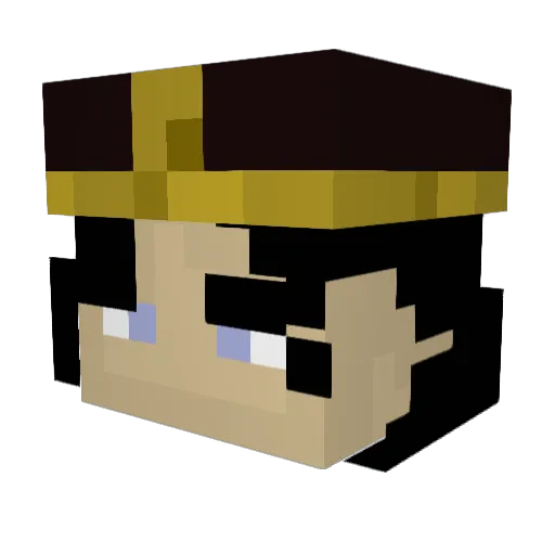 ansan198 Minecraft avatar head, 3D render