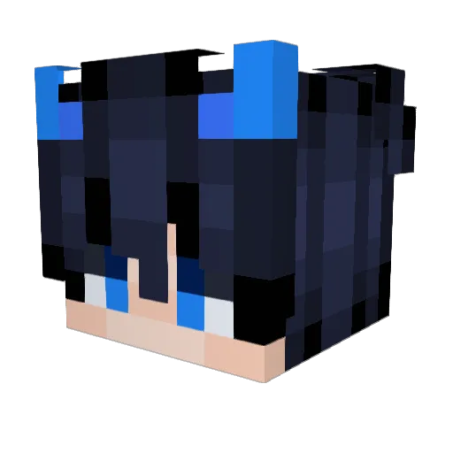ansangwook Minecraft avatar head, 3D render