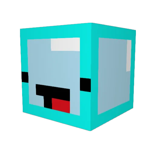 ansdj0123 Minecraft avatar head, 3D render