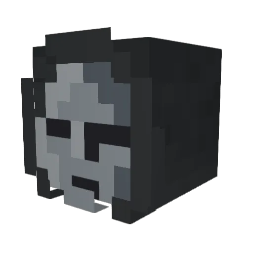 ansel777 Minecraft avatar head, 3D render