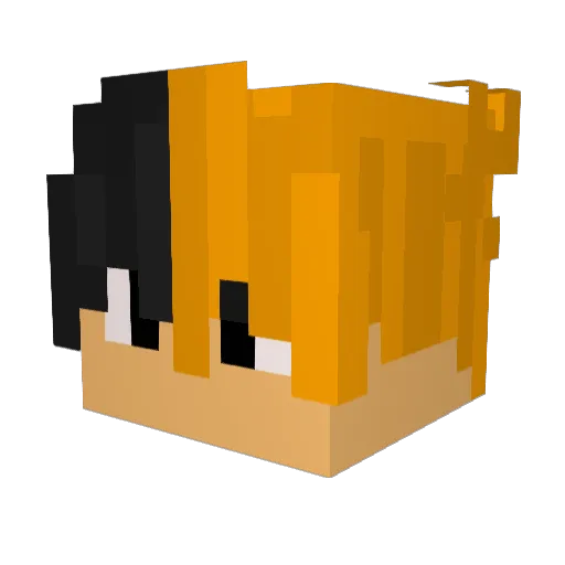 anseorhs Minecraft avatar head, 3D render