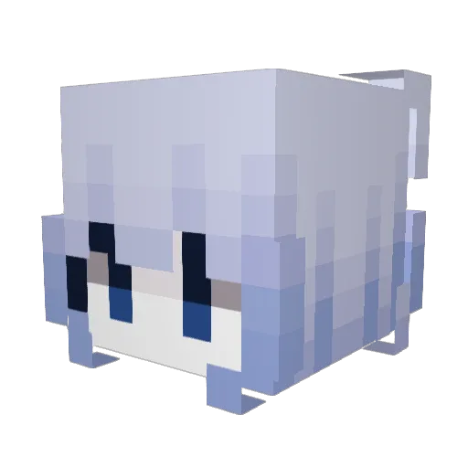 ansi520 Minecraft avatar head, 3D render