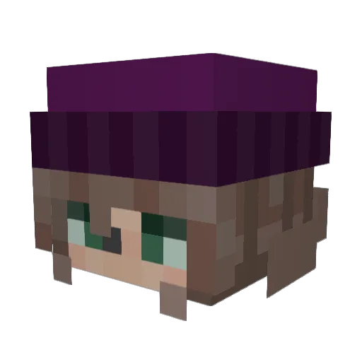 ansjovisss Minecraft avatar head, 3D render