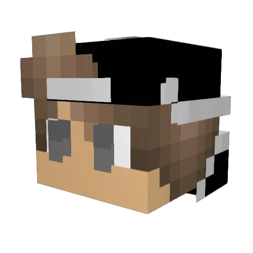 anson524 Minecraft avatar head, 3D render