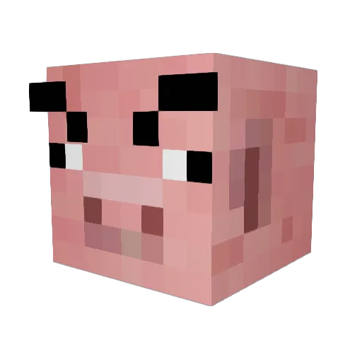 ansonchoing Minecraft avatar head, 3D render