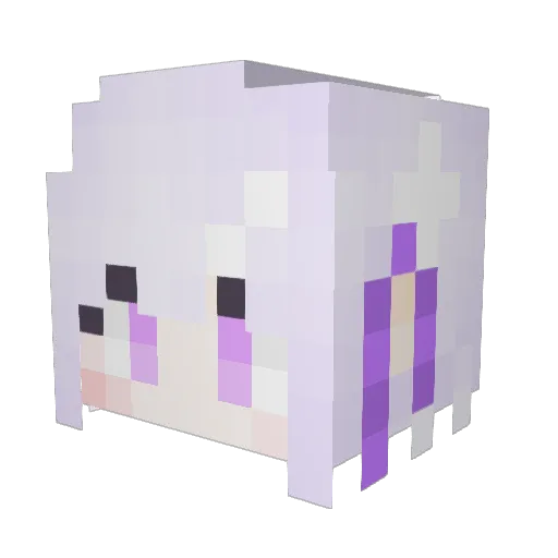 ansonmak Minecraft avatar head, 3D render